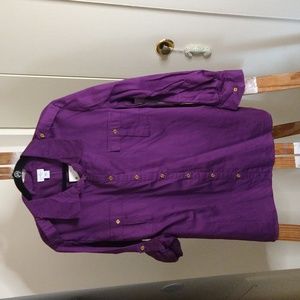 Jaclyn Smith Purple Button Down Sz 2X